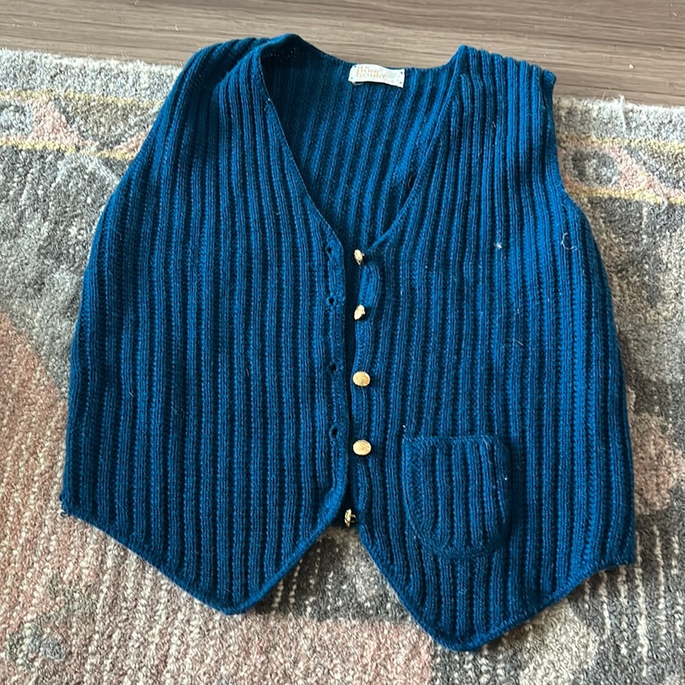 Vintage Blue Sweater Vest